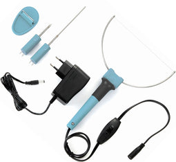 Velleman 3-in-1 piepschuimsnijder, met 3 verwisselbare opzetstukken: gloeidraad, warm snijmes en graveerstift, inclusief 5V voedingsadapter & houder, 8W, voor creatieve projecten, modelbouw en decoraties
