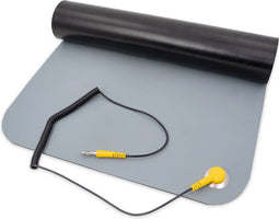 Velleman Antistatische soldeermat met aardingssnoer, 1000 x 700 mm, grijs