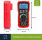 Velleman Digitale multimeter, datahold, contactloze spanningsdetectie, met MIN/MAX/REL-functie, geschikt voor het meten van AC/DC-stroom, AC/DC-spanning, weerstand, frequentie, capaciteit, diodes en continuïteit, inclusief meetsnoeren