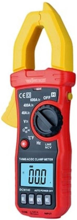 Velleman Digitale stroomtang, datahold, contactloze spanningsdetectie, AC/DC-stroommetingen tot 600 A, AC/DC-spanningsmetingen tot 600 V, met achtergrondverlichting en zaklamp