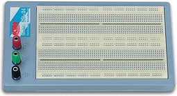 Velleman High-quality breadboard, soldeervrij, 1680 contacten, compatibel met Arduino, ABS, grijs