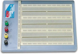 Velleman High-quality breadboard, soldeervrij, 2420 contacten, compatibel met Arduino, ABS, grijs