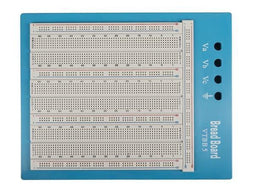 Velleman High-quality breadboard, soldeervrij, 2420 contacten, compatibel met Arduino, ABS, grijs