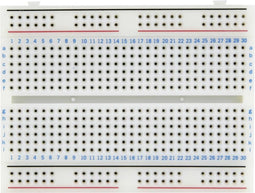 Velleman High-quality breadboard, soldeervrij, 456 contacten, compatibel met Arduino, ABS, grijs
