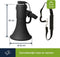 Velleman Krachtige 50 W megafoon met ingebouwde sirene, opname van 700 seconden, volumeregeling, Bluetooth, handmicrofoon en usb-aansluiting, bereik: max. 1200 m, mat zwart