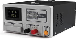 Velleman Laboratoriumvoeding, schakelend, regelbaar, 0-30 VDC/0-60 A, stroombegrenzing, kortsluitbestendig, lcd-scherm, grijs