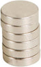 Velleman Magneet, super sterk, 6 stuks, rond, Ø 12 x 3 mm, neodymium, zilver, ideaal voor koelkast of magneetbord