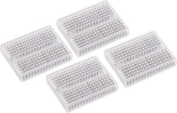 Velleman Mini breadboard, set van 4 stuks, soldeervrij, 4 x 170 contacten, compatibel met Arduino, ABS, transparant