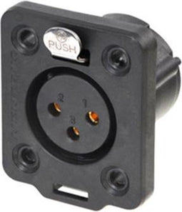 Velleman NEUTRIK- 3-POLIG XLR-CHASSISDEEL - VROUWELIJK - HEAVY-DUTY - TRUE OUTDOOR PROTECTED (TOP) (NC3FDXTOP)