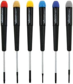 Velleman Precisieschroevendraaierset, 6-delig, Torx, chroom-vanadium, magnetisch, zwart