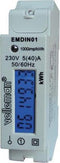 Velleman Professionele kWh meter, 1 fase, voor DIN-railmontage, met lcd-scherm en pulsled, max. 40 A