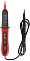 Velleman Tweepolige spanningstester, voor AC en DC, CAT III, van 12 tot 400 V, led-display, polariteitsaanduiding, nauwkeurig, voor binnen en buiten, zwart/rood