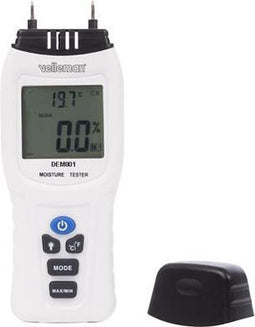 Velleman Vochtmeter met thermometer, 2-in-1 digitale weergave en analoge diagram, data-hold, automatische uitschakeling
