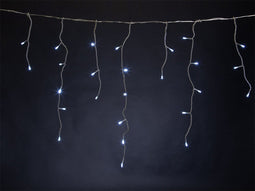 Vellight led-lichtgordijn koudwit, 2 m, 72 leds, weerbestendig, energiezuinig en betoverend