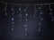 Vellight led-lichtgordijn koudwit, 2 m, 72 leds, weerbestendig, energiezuinig en betoverend