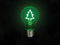 Vellight Ledlamp, kerstboom, decoratief, groen filament, 2 W, E27, 60 lm, 25000 branduren