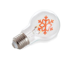 Vellight Ledlamp, sneeuwvlok, decoratief, goudkleurig filament, 2 W, E27, 60 lm, 25000 branduren