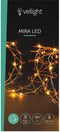 Vellight Mira LED, lichtslinger, 8 x 300 cm, 80 leds, Arizona wit, koperdraad, voor binnen en buiten, 3 V