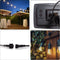 Vellight Solar LED, lichtslinger, 15 m, 15 ledlampen, warmwit, zwarte kabel, voor binnen en buiten, modulator, zonne-energie