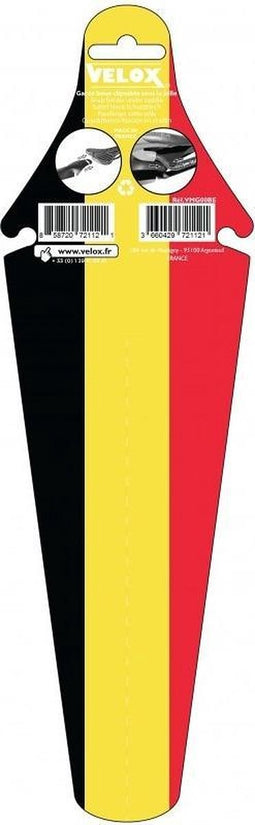Velox Achterspatbord België 34 Cm Zwart/geel/rood