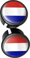Velox Stuurdoppen Nl/fr 20 Mm Rood/wit/blauw 2 Stuks