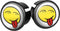 Velox Stuurdoppen Smiley 20 Mm Geel 2 Stuks