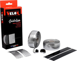 Velox Stuurtape Gloss Metal geperforeerd zilver (2st)