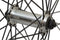 Velox Voorwiel 28 M240 9x4 RVS spaak zwart