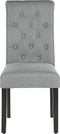 VELVA - Eetkamerstoel - Grijs - Polyester