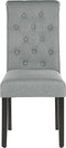 VELVA - Eetkamerstoel - Grijs - Polyester