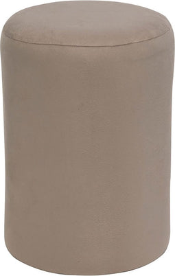 Velvet Poef Kira Crème | Rond | Voetenbankje | Zitbank | Modern & Luxe | Handgemaakt | 32 x 45 cm
