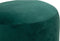Velvet Poef Kira Groen | Rond | Voetenbankje | Zitbank | Modern & Luxe | Handgemaakt | 32 x 45 cm