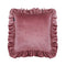 Melli Mello Velvet Ruffle Throw Pillow Large Pink