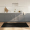 vidaXL - Vloerkleed - rechthoekig - 100x200 - cm - bamboe - zwart
