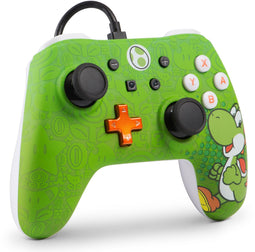 PowerA Yoshi - Bedrade Gamecontroller - Ergonomisch ontwerp met 3 m USB-kabel - Groen Wit