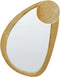 VENAS - Wandspiegel - Geel - Fluweel