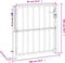 vidaXL - Poort - 100x100 - cm - roestvrij - staal