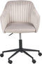 VENICE - Bureaustoel - Taupe - Fluweel