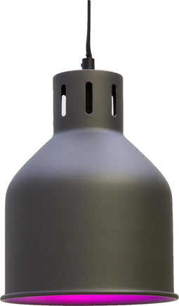 Venso EcoSolutions E27 SAGA lampenkap grijs, verbeterde fotosynthese en hogere chlorofylvorming, LED groeilamp, groeilicht voor kamerplanten, groenten, bloemen