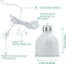 Venso EcoSolutions E27 SAGA lampenkap grijs, verbeterde fotosynthese en hogere chlorofylvorming, LED groeilamp, groeilicht voor kamerplanten, groenten, bloemen