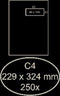 Vensterenvelop C4 VR Gegomd Wit