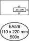 Vensterenvelop EA5/6 VR ZK Wit