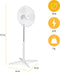 Ventilator Staand - Tristar VE-5755 Statiefventilator met 3 snelheidsstanden, Ventilator - 85° graden draaifunctie - in hoogte verstelbaar - Ø 40 cm, 45 Watt - Wit