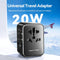 Vention 20W universal travel adapter 3-port USB