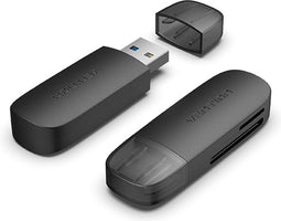 Vention CLGB0 geheugenkaartlezer USB 3.2 Gen 1 (3.1 Gen 1) Zwart