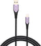 Vention LABVF Lightning-kabel 1 m Zwart, Paars