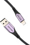 Vention LABVF Lightning-kabel 1 m Zwart, Paars