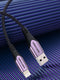 Vention LABVF Lightning-kabel 1 m Zwart, Paars