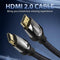 Vention Professionele HDMI 2.0 Kabel 4K 60Hz - Nylon draad en ARC - 1 Meter