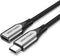Vention USB C 3.1 Verlengkabel - 4K 60Hz, 5Gbps en 3A Fast Charge - 1 Meter